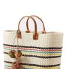 Accessories Mar Y Sol | Mar Y Sol, Caracas Tote- Natural/Multi Stripe