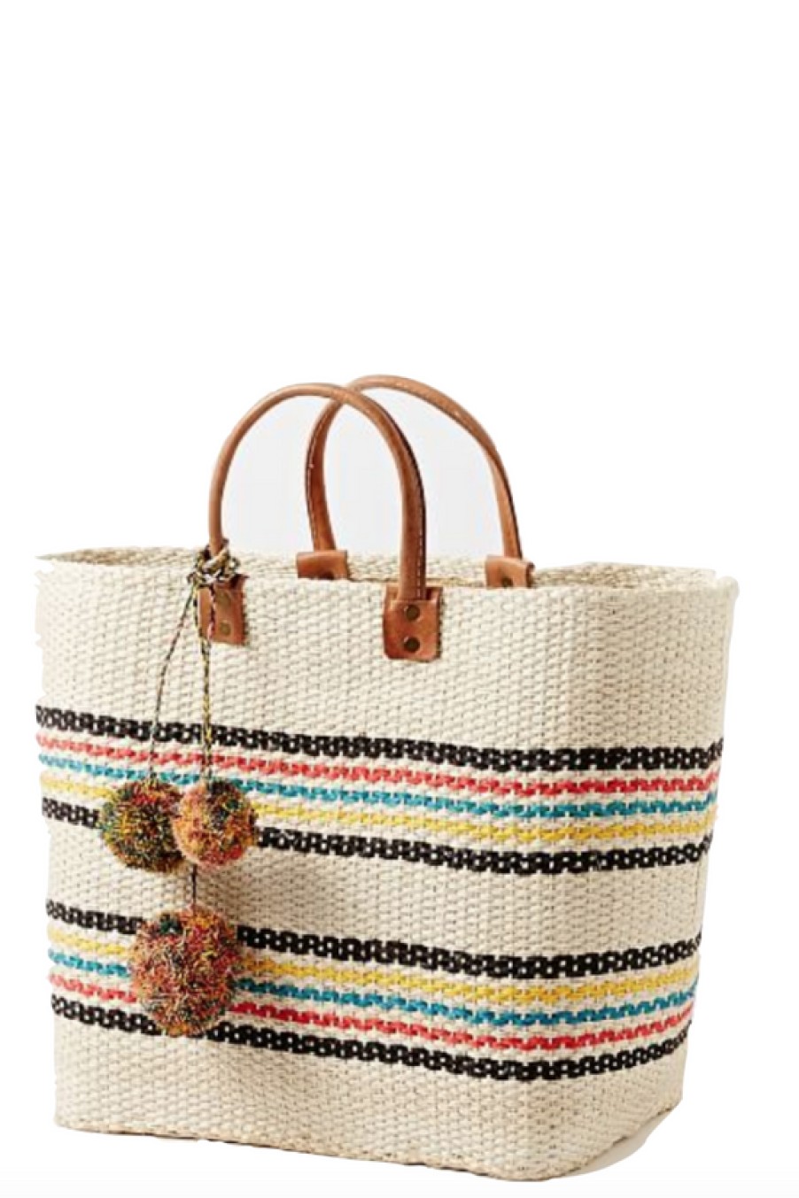 Accessories Mar Y Sol | Mar Y Sol, Caracas Tote- Natural/Multi Stripe