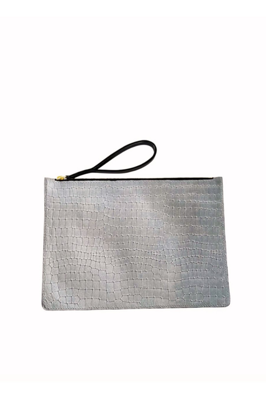 Accessories Linde Gallery | Linde Gallery, Oscar Zipper Pouch Croc Embossed