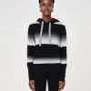 Clothing Brodie | Brodie, Strata Black Stripe Hoodie