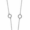 Jewelry Bamiyan | Silver Open Circle Necklace