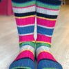 Accessories Snapdragon Designs | Cashmere Cabin Socks- Dark Multi Stripe