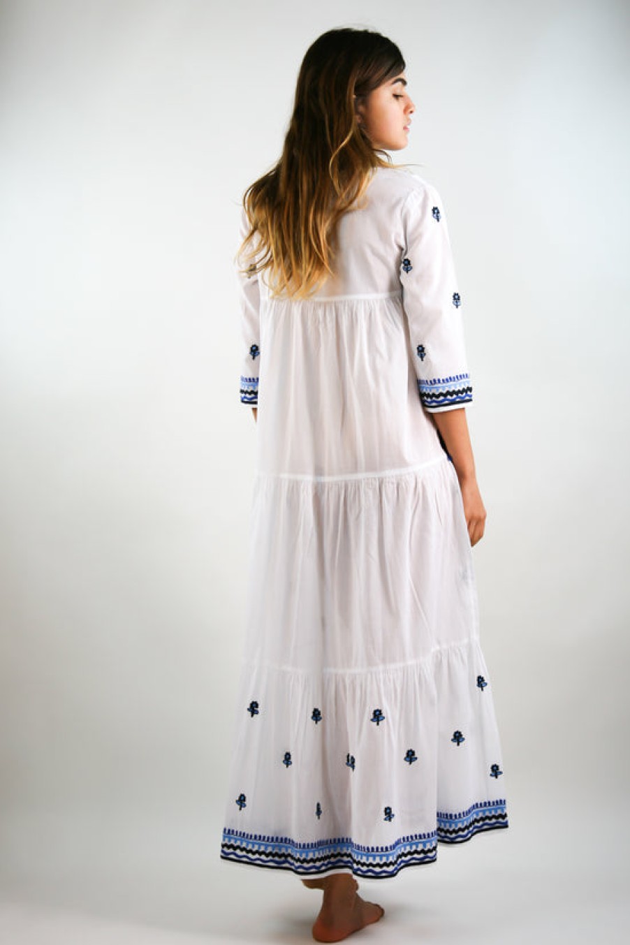 Clothing Delfina | Delfina, Luna Dress- Blue