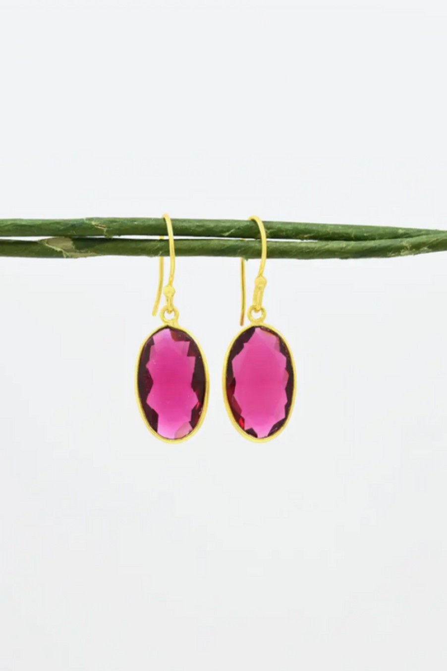 Jewelry Schmuckoo | Schmuckoo, Oval Teardrop Pink Tourmaline Earrings