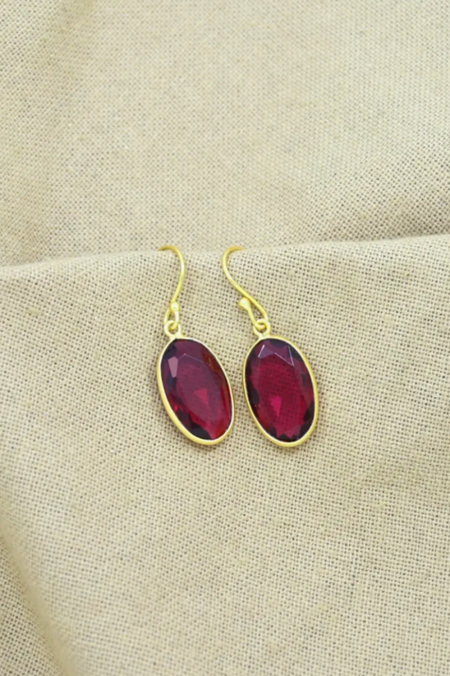 Jewelry Schmuckoo | Schmuckoo, Oval Teardrop Pink Tourmaline Earrings