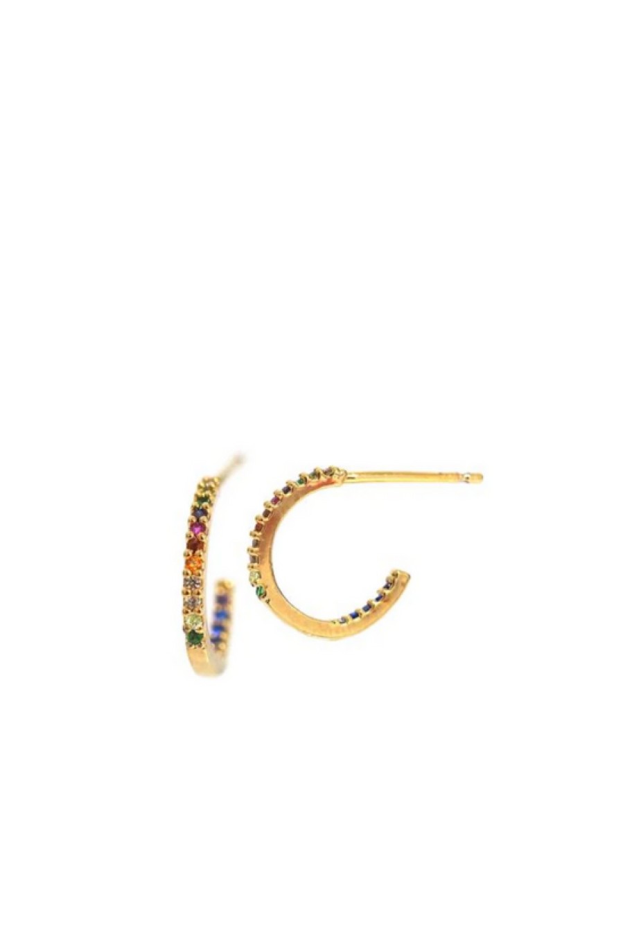 Jewelry TAI | Tai, Small Rainbow Huggie Earrings