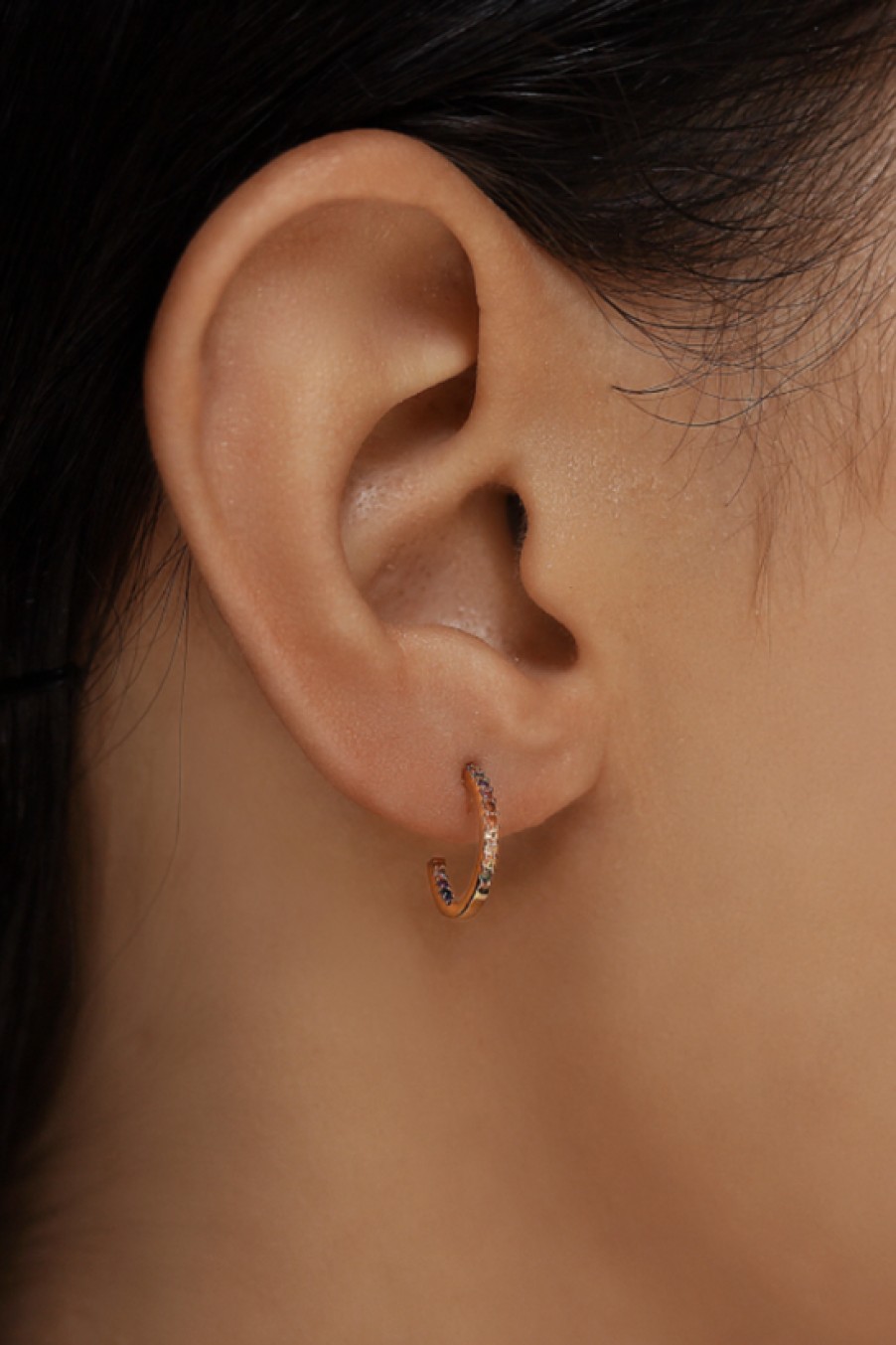 Jewelry TAI | Tai, Small Rainbow Huggie Earrings