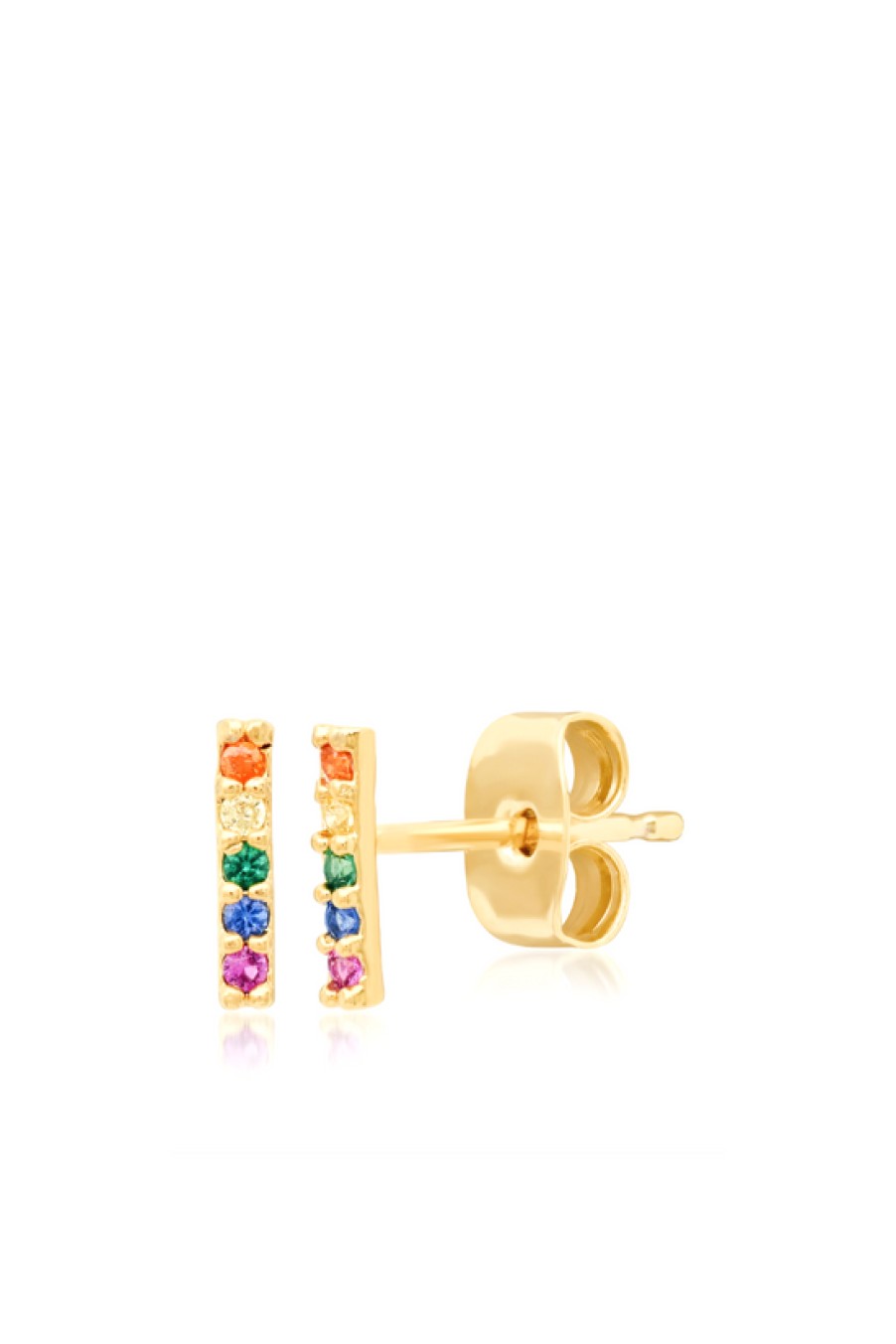 Jewelry TAI | Tai, Rainbow Stick Stud Earrings