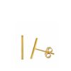 Jewelry Bamiyan | Gold Bar Stud Earrings