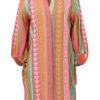 Clothing Devotion | Devotion, Lasithi Dress- Multi/Neon Orange/Pink