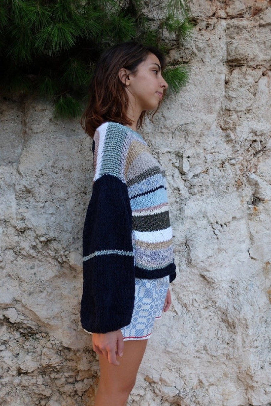 Clothing Nina Leuca | Nina Leuca, Multi Striped Sweater