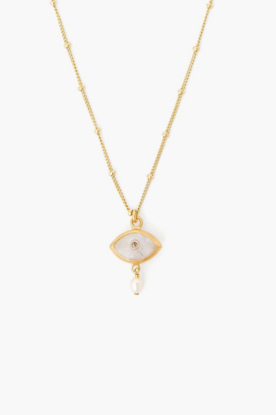 Jewelry Chan Luu | Chan Luu, Moonstone Evil Eye Necklace