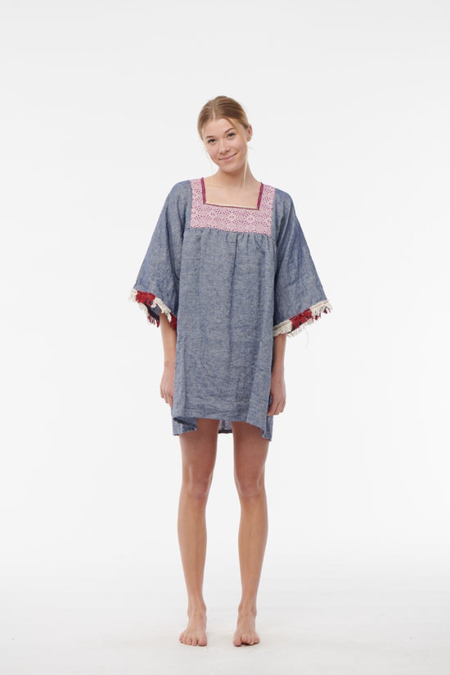 Clothing Nina Leuca | Nina Leuca, Denim Blue Desy Dress