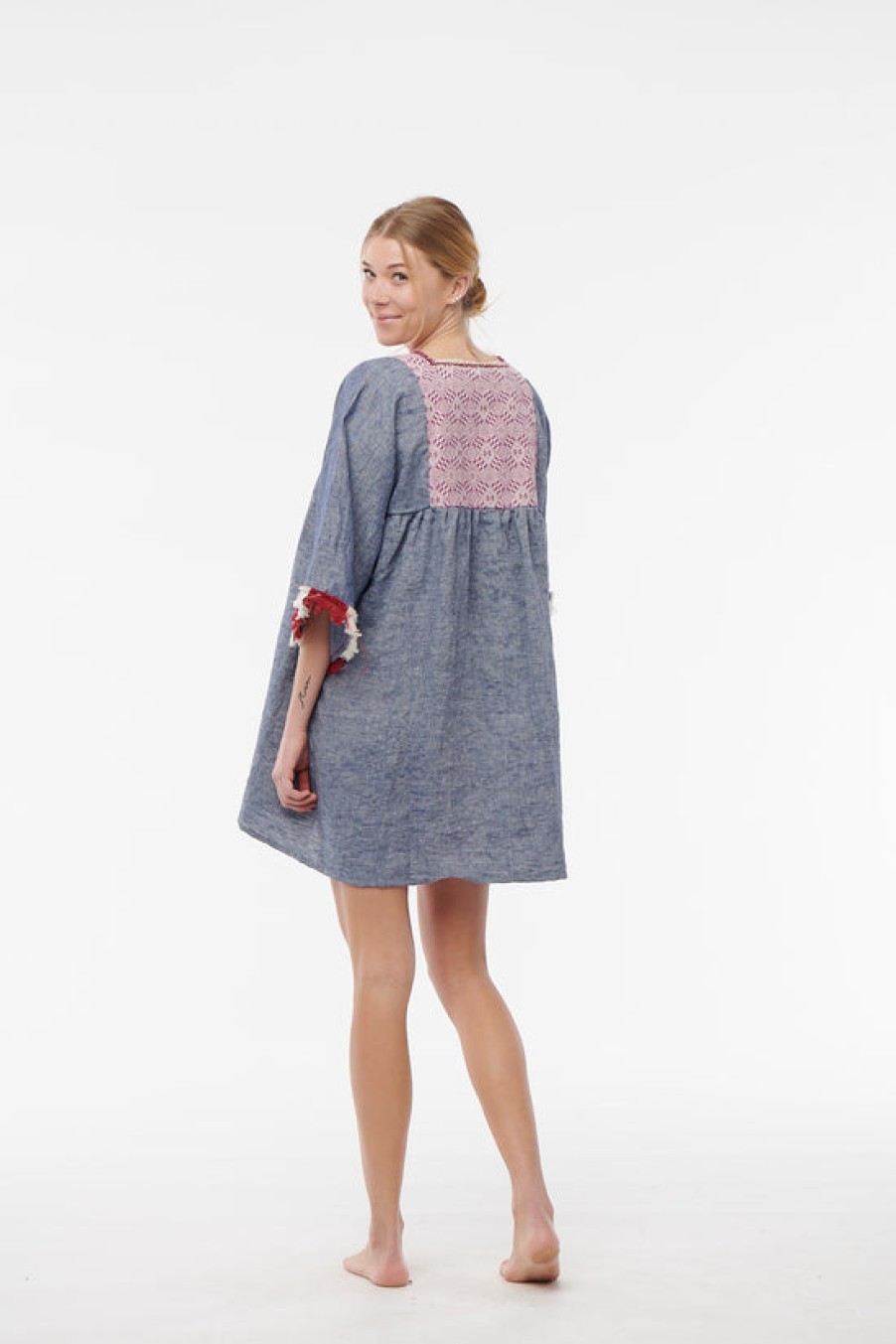 Clothing Nina Leuca | Nina Leuca, Denim Blue Desy Dress