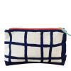 Accessories Erin Flett | Erin Flett, Navy Picnic Makeup Zipper Bag