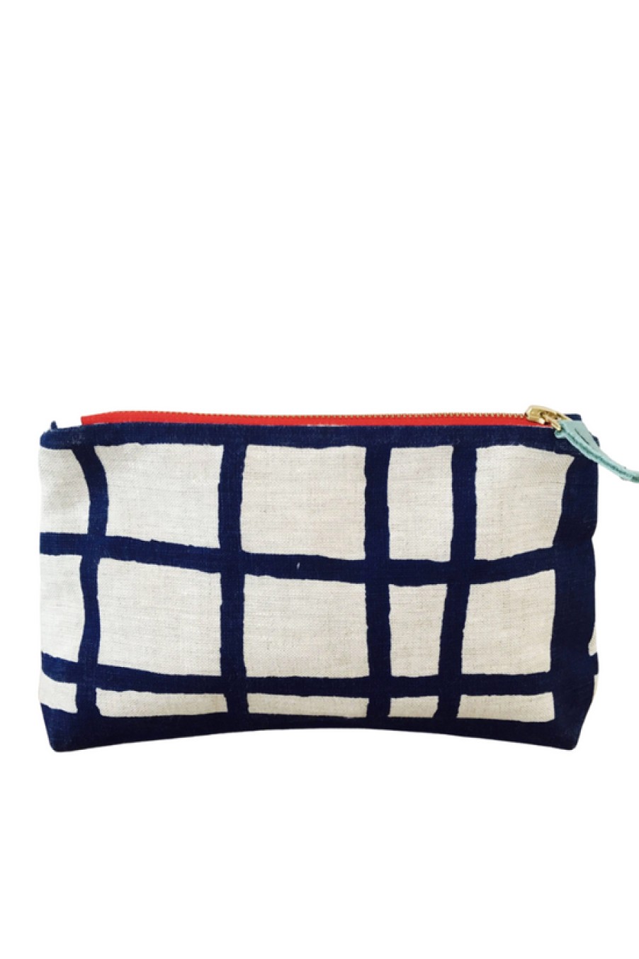 Accessories Erin Flett | Erin Flett, Navy Picnic Makeup Zipper Bag