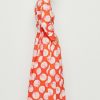 Clothing Mirto | Mirto, Orange Print Shirt Dress