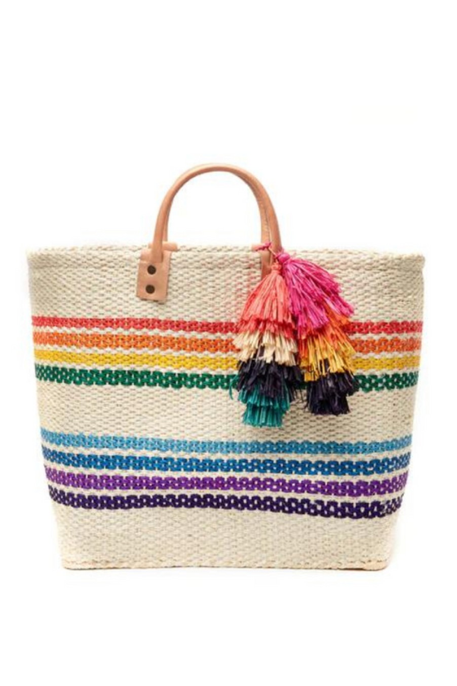 Accessories Mar Y Sol | Mar Y Sol, Caracas Tote- Rainbow Multi