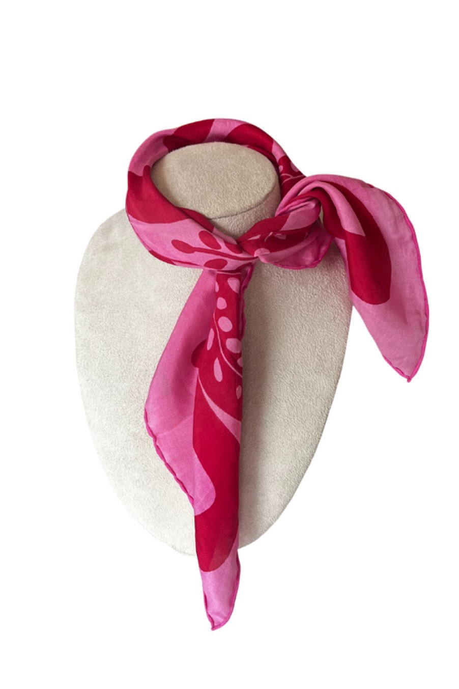 Accessories Les Belles Vagabondes | Les Belles Vagabondes, Mini Peace & Love Scarf- Fuchsia