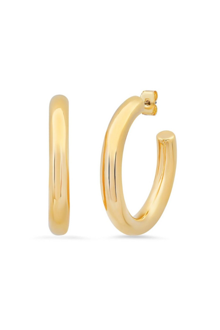 Jewelry TAI | Tai, Large Gold Tubular Hoop Earrings