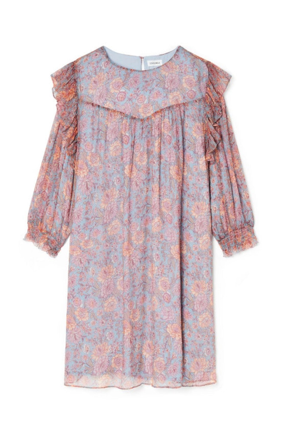 Clothing Louise Misha | Louise Misha, Otilia Dress- Blue Garden Flowers