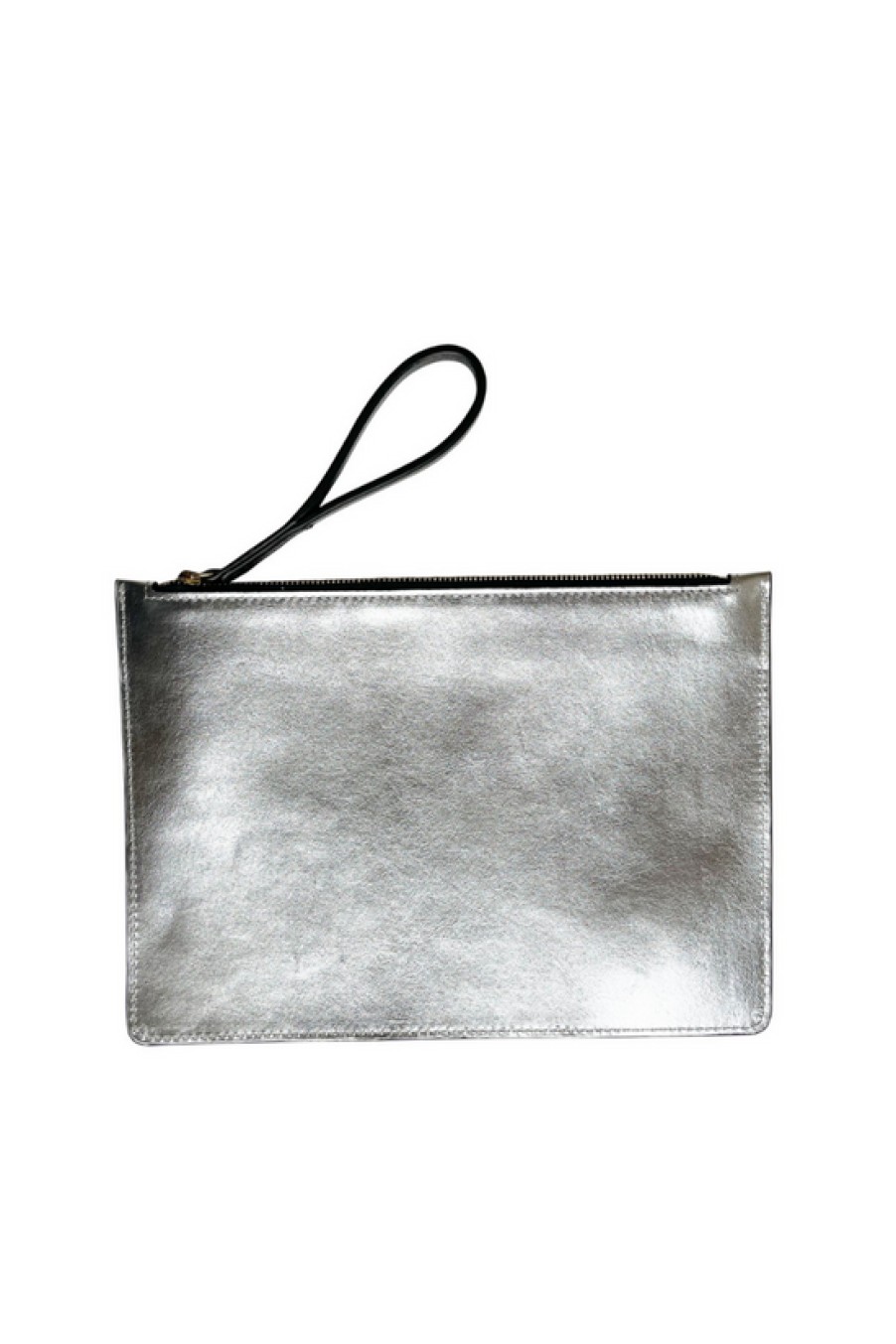 Accessories Linde Gallery | Linde Gallery, Oscar Zipper Clutch- Metallic