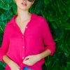 Clothing fu00e9licitu00e9 | Felicite, Boyfriend Shirt- Magenta