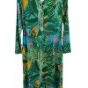 Clothing La Plage | La Plage, Shirtdress Maxi- Banana Jungle Capri Turquoise