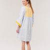 Clothing Nina Leuca | Nina Leuca, Desy Dress- Light Blue With Yellow Embroidery