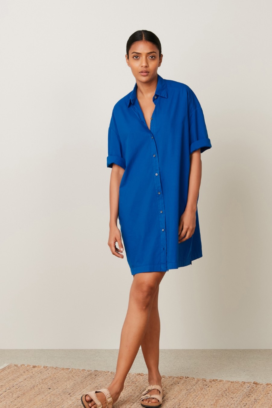 Clothing Hartford | Hartford, Rimo Dress- Blue