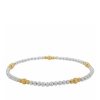 Jewelry Bamiyan | Silver Bracelet With 3 Gold Balls