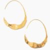 Jewelry Chan Luu | Chan Luu, Gold Crescent Moon Hoops- Large