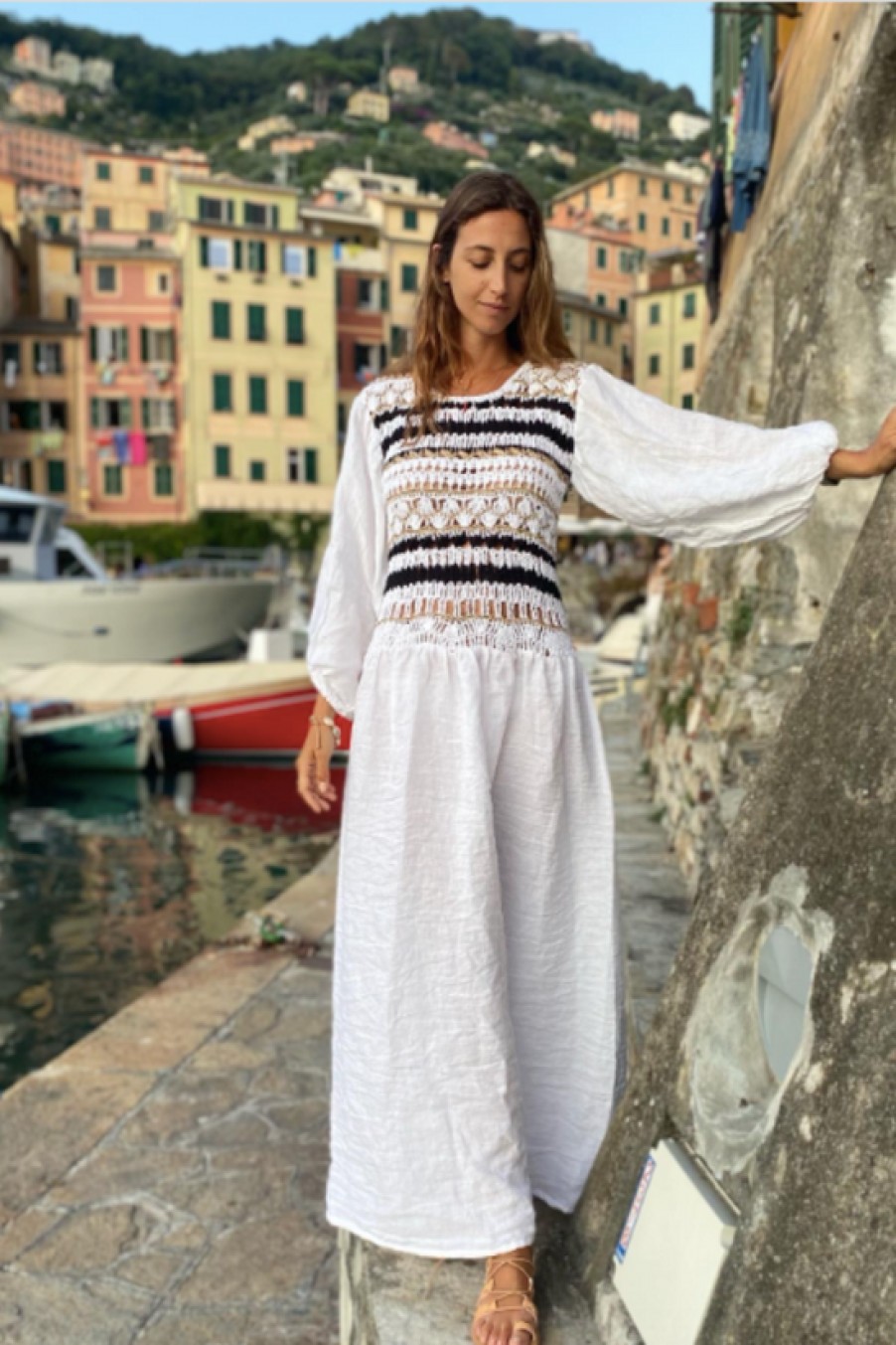 Clothing Nina Leuca | Nina Leuca, Camogli Dress- White