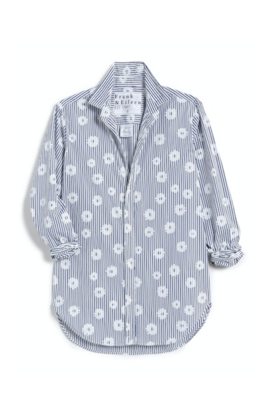 Clothing Frank u0026 Eileen | Frank & Eileen, Frank Classic Button Up Shirt- Blue Stripe With White Flowers