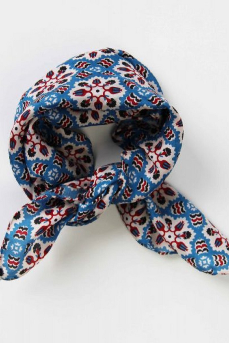 Accessories Les Belles Vagabondes | Les Belles Vagabondes, Mini Marrakech Scarf- Blue