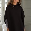 Clothing Frank u0026 Eileen | Frank & Eileen, Audrey Funnel Neck Capelet- Black