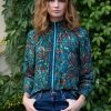 Clothing Rungolee | Rungolee, Brooklyn Full Sleeve Blouse- Teal On Cloud Nine