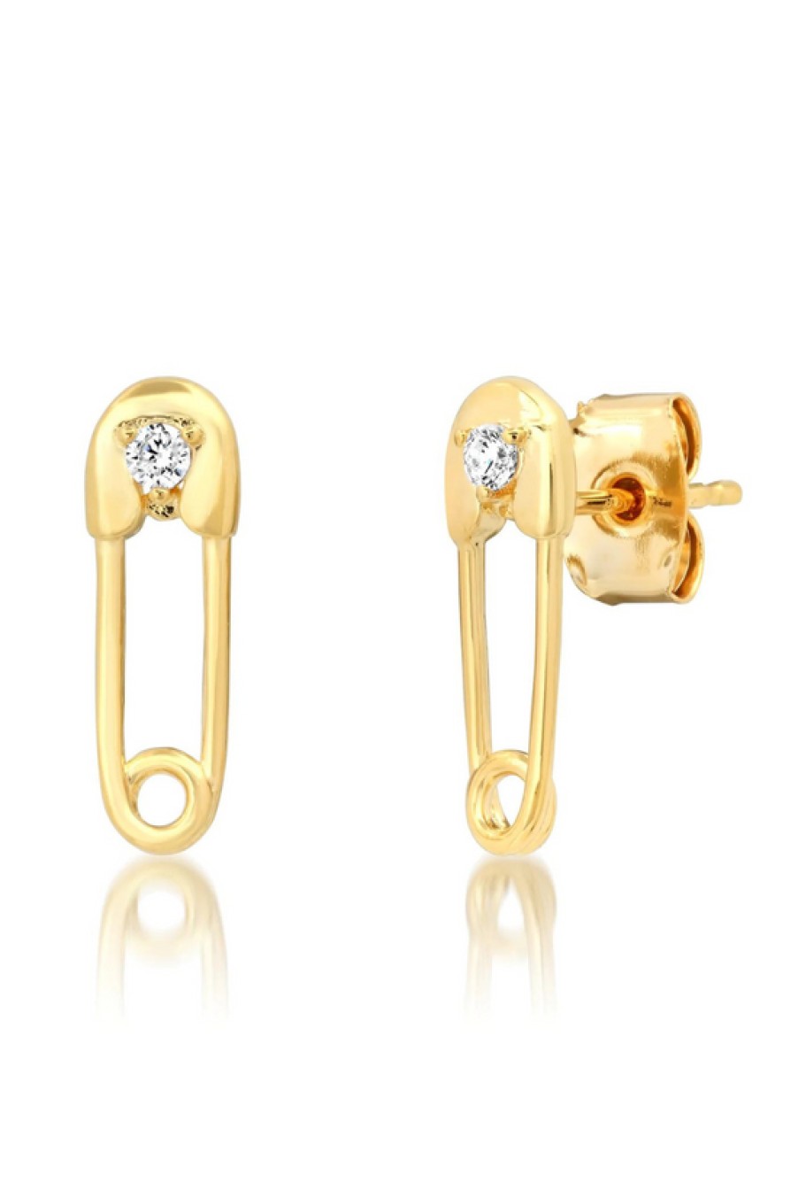 Jewelry TAI | Tai, Gold Safety Pin Stud Earrings