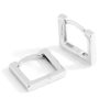 Jewelry The Makery Collection | The Makery, Square Huggie Earring- Sterling Silver