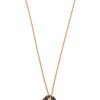 Jewelry TAI | Tai, Simple Chain Necklace With Cubic Zirconia Irregular Disc