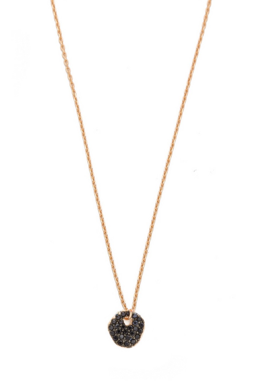 Jewelry TAI | Tai, Simple Chain Necklace With Cubic Zirconia Irregular Disc