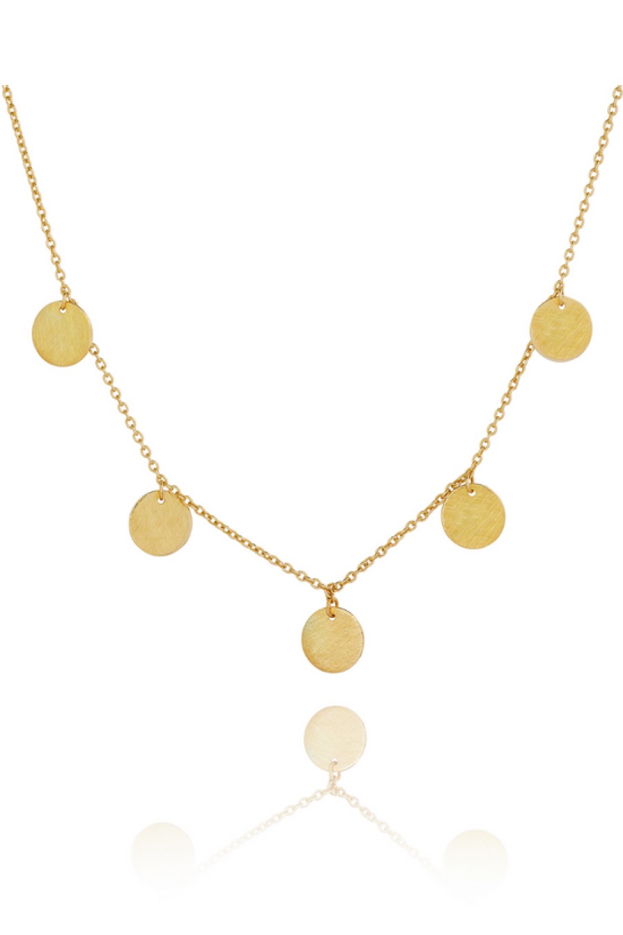 Jewelry The Makery Collection | The Makery, Gold Five Disc Necklace