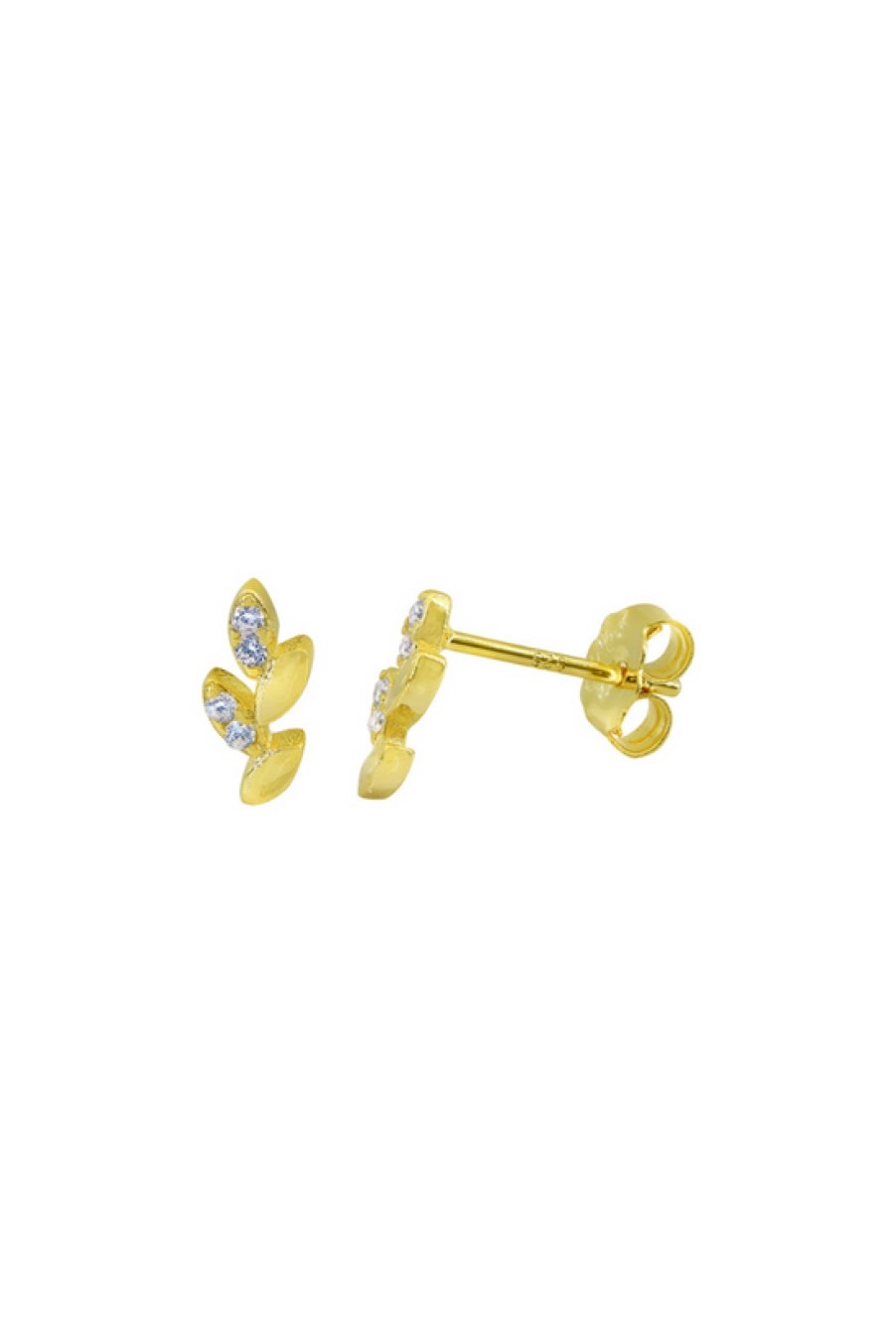 Jewelry Bamiyan | Gold Leaf Stud Earrings