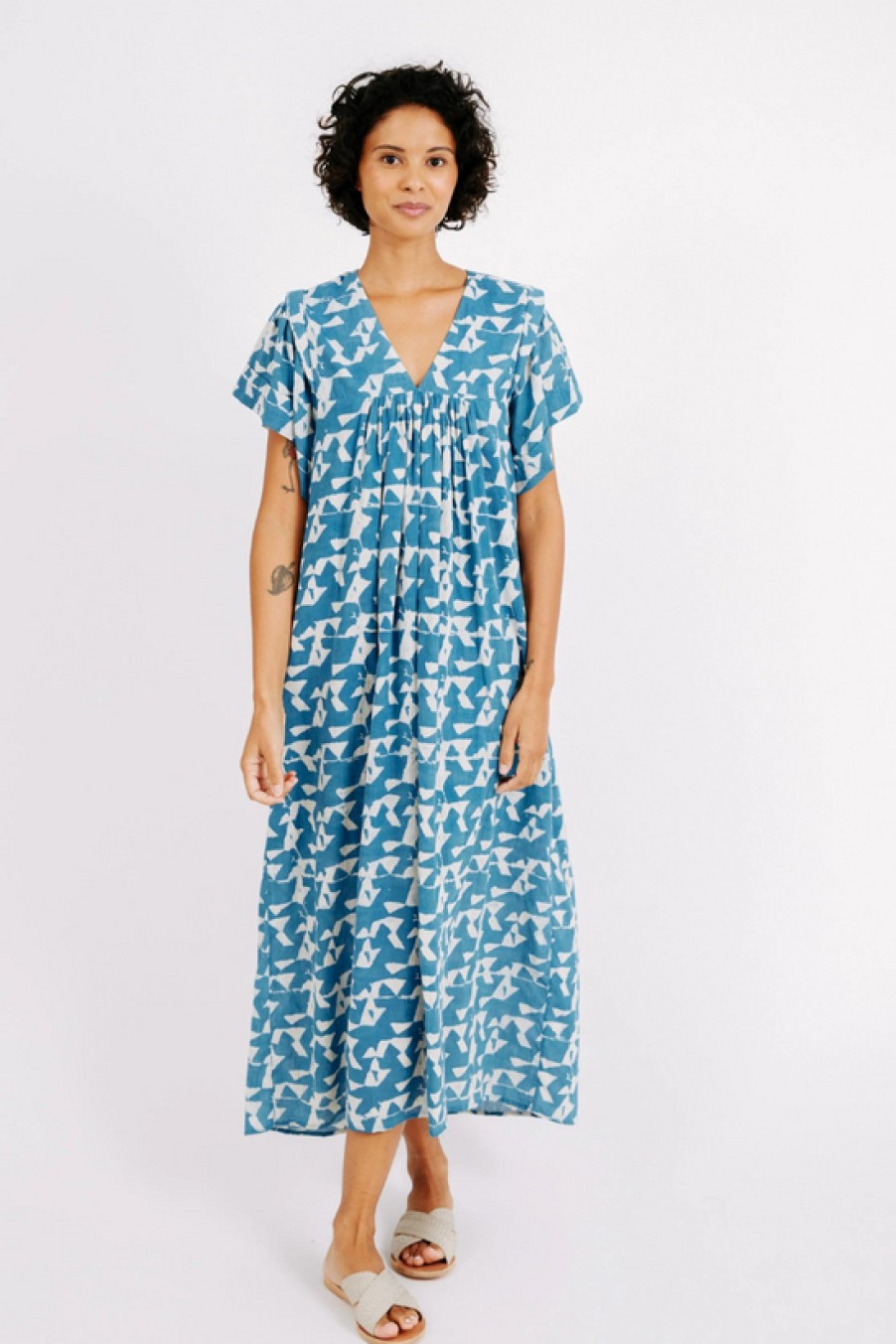 Clothing Mirth | Mirth, Belem Caftan- Indigo Glass