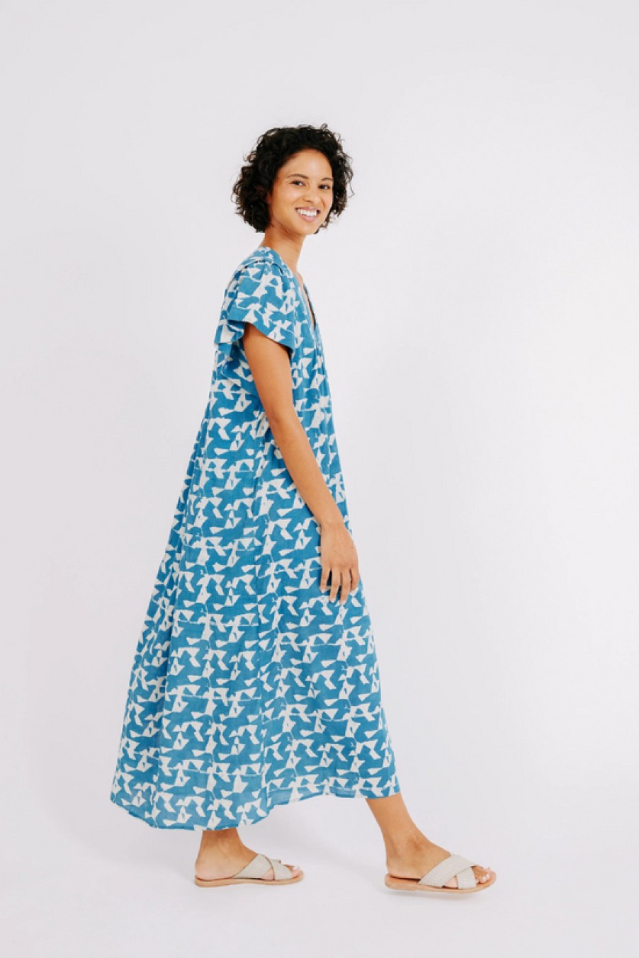 Clothing Mirth | Mirth, Belem Caftan- Indigo Glass