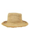 Accessories Hat Attack | Hat Attack, Packable Raffia Bucket Hat- Natural