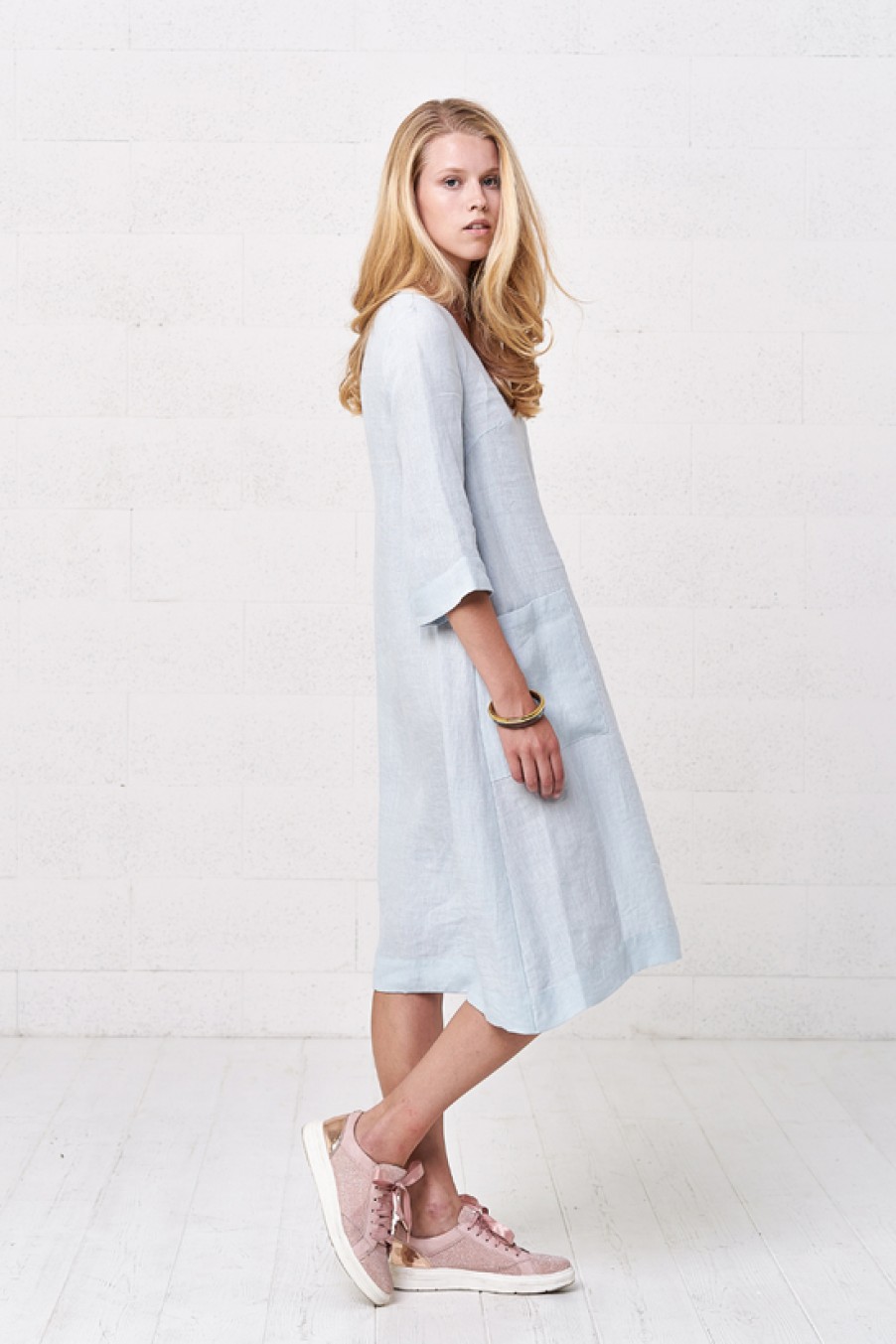 Clothing Bliss | Bliss, Jasmine Linen Dress- Oceana