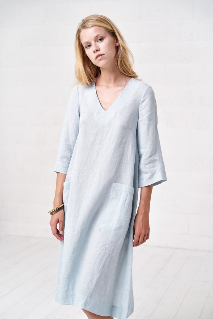 Clothing Bliss | Bliss, Jasmine Linen Dress- Oceana