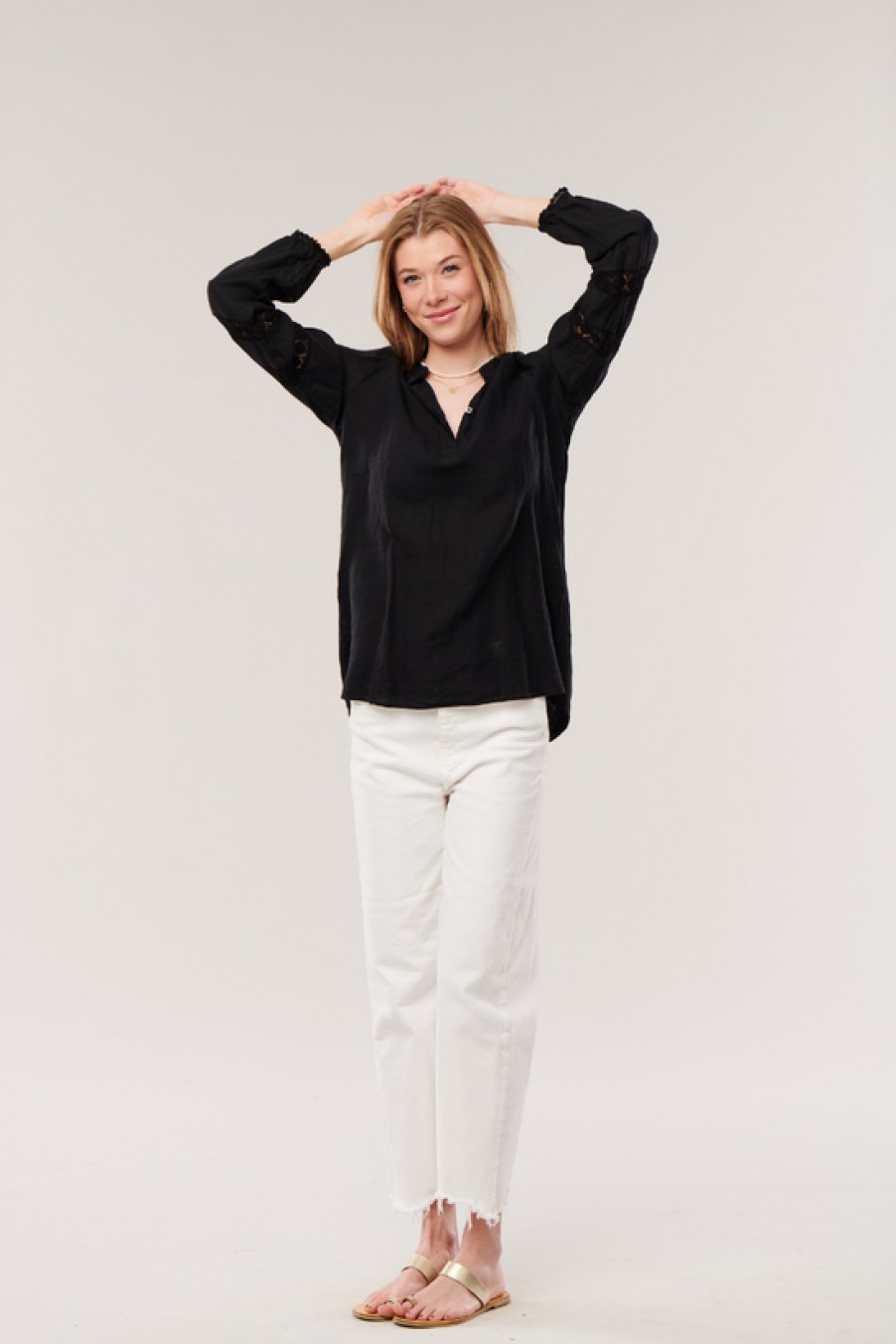 Clothing 0039 Italy | 0039 Italy, Janice Eve Top- Black