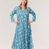 Clothing Dolma | Dolma, Calypso Blue Flower Dress